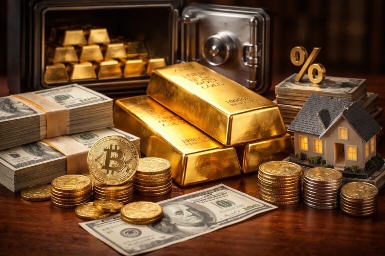 Safe-haven wealth in warm light