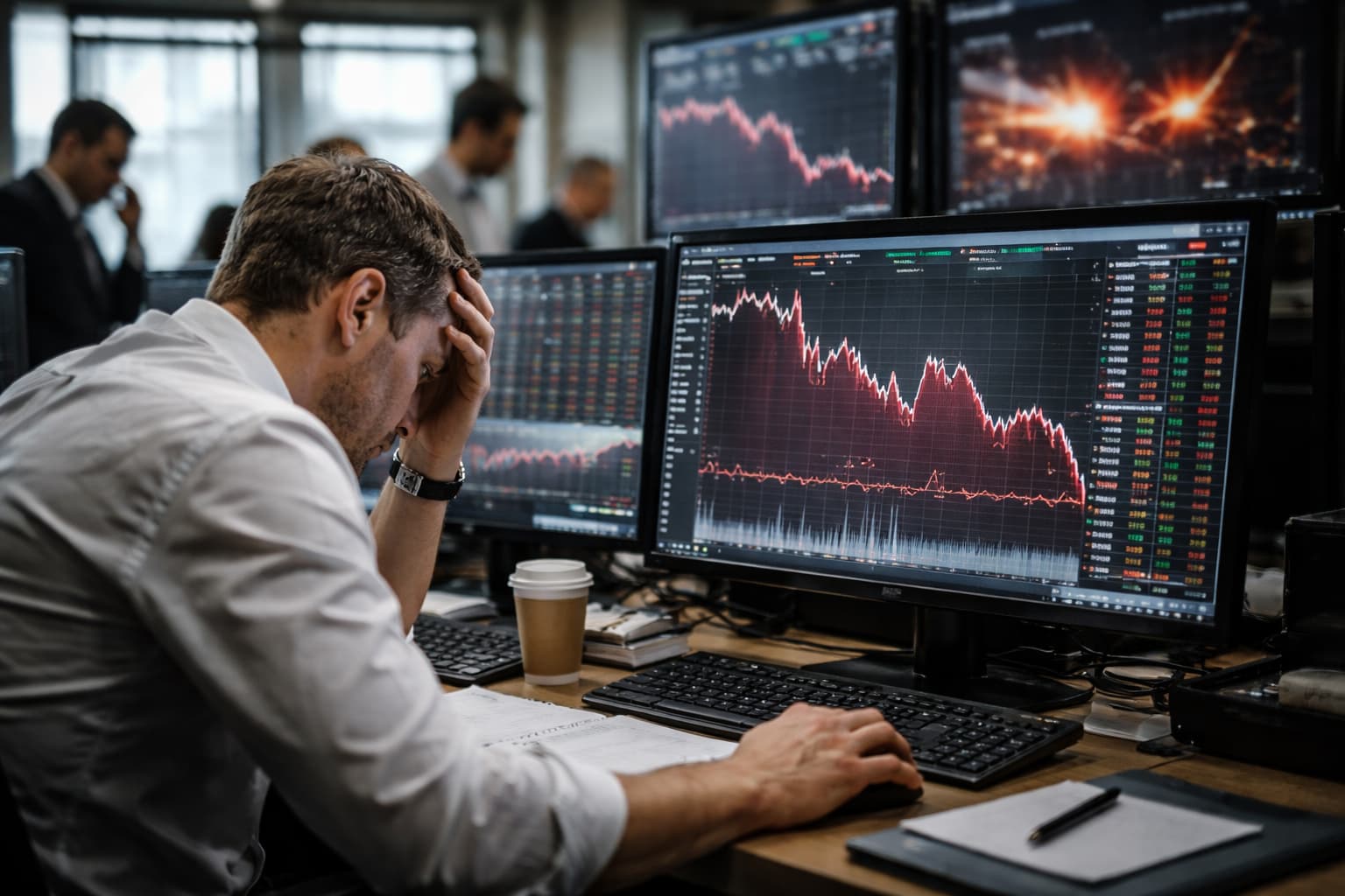 Stocks and bonds tumble as widening Middle East war